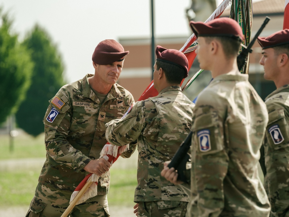 54th Brigade Engineer Battalion Conducts Final Ceremony, Transitions to 173rd Combat Engineer Company