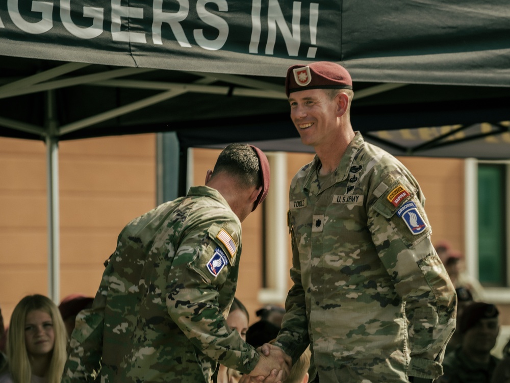 54th Brigade Engineer Battalion Conducts Final Ceremony, Transitions to 173rd Combat Engineer Company