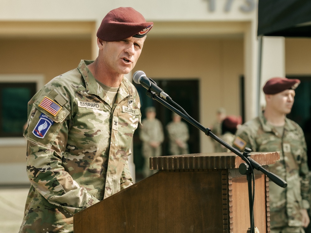 54th Brigade Engineer Battalion Conducts Final Ceremony, Transitions to 173rd Combat Engineer Company