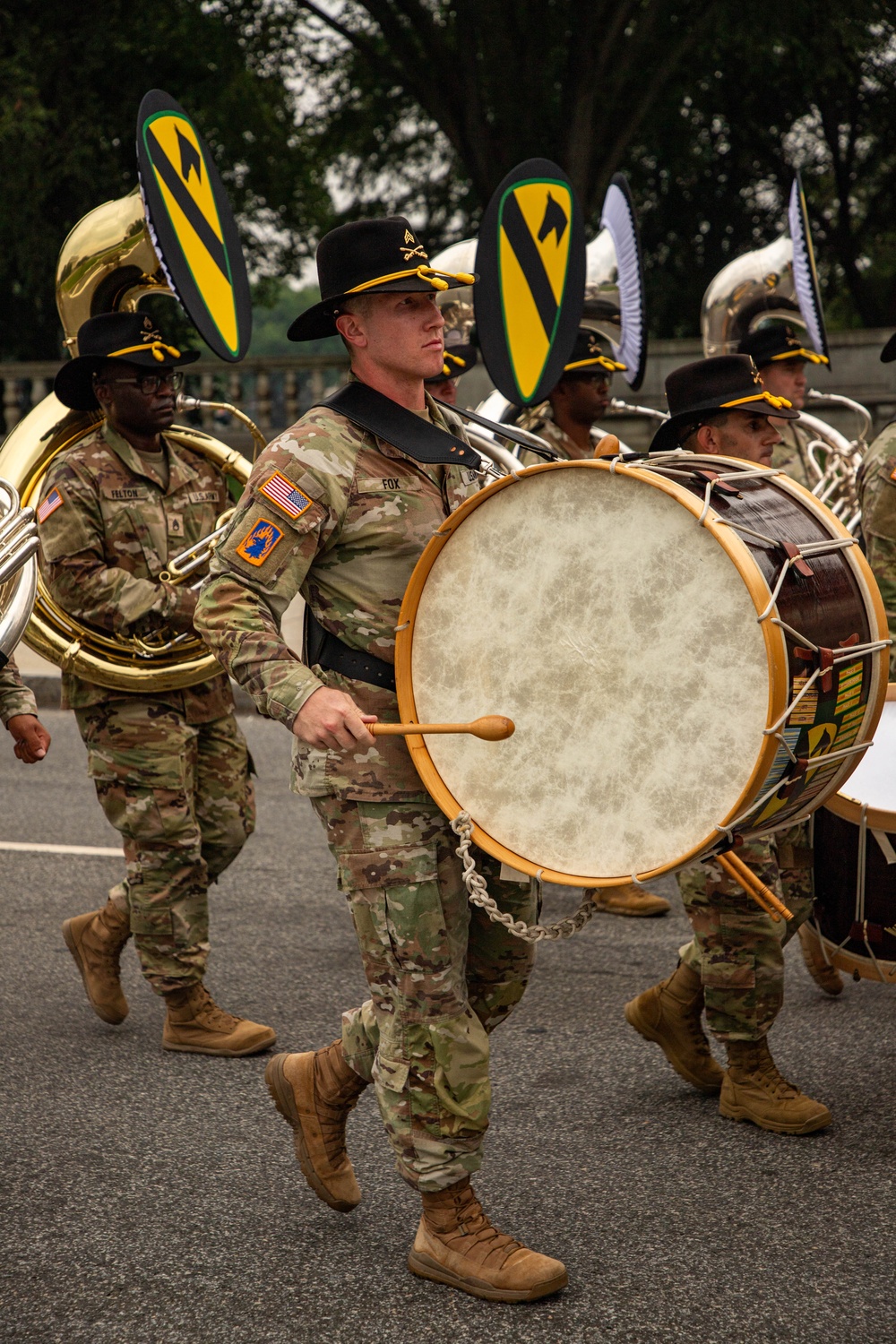 U.S. Army Soldiers, Equipment and Equestrian Teams Merge to Head to the Parade