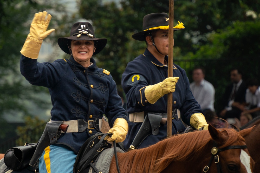 First Team Marches in U.S. Army 250th Birthday Parade