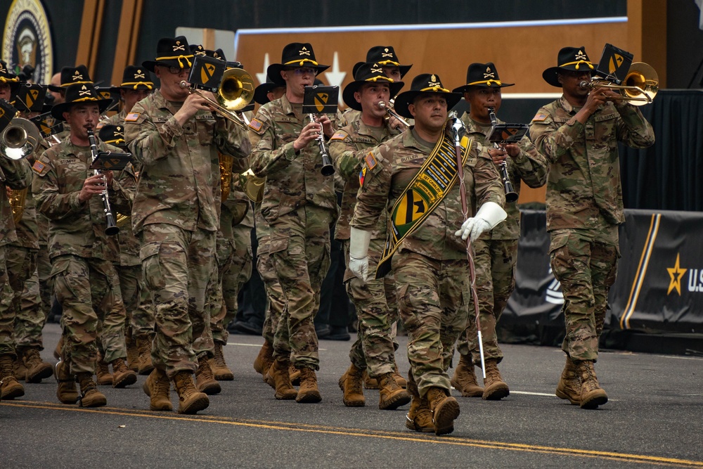 First Team Marches in U.S. Army 250th Birthday Parade
