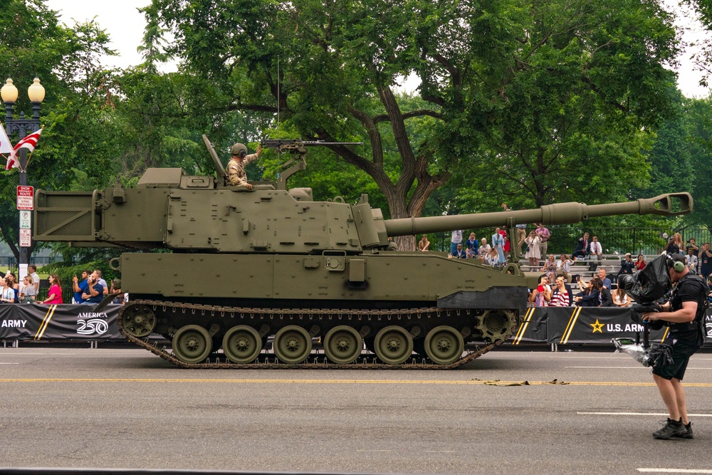 First Team Marches in U.S. Army 250th Birthday Parade
