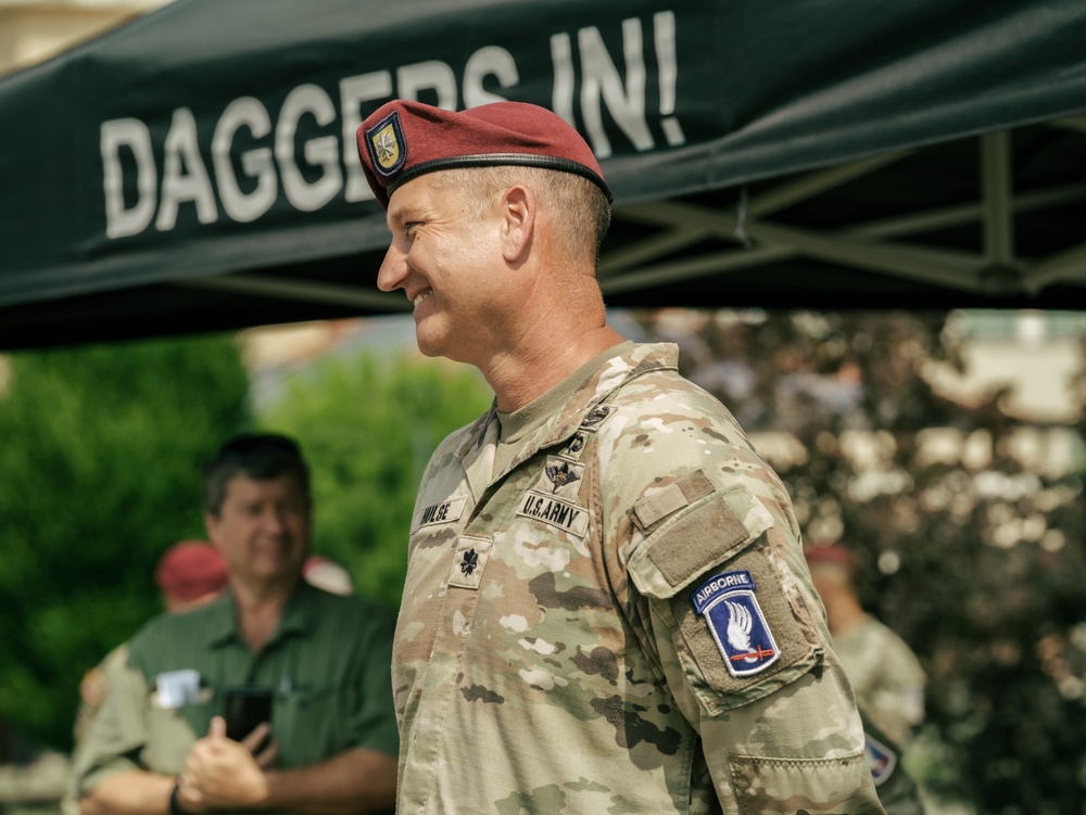173rd Brigade Support Battalion Welcomes New Commander During Change of Command Ceremony in Vicenza