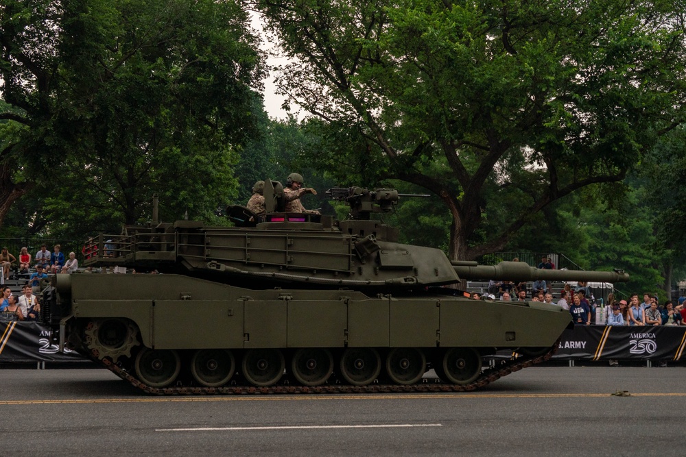 First Team Marches in U.S. Army 250th Birthday Parade