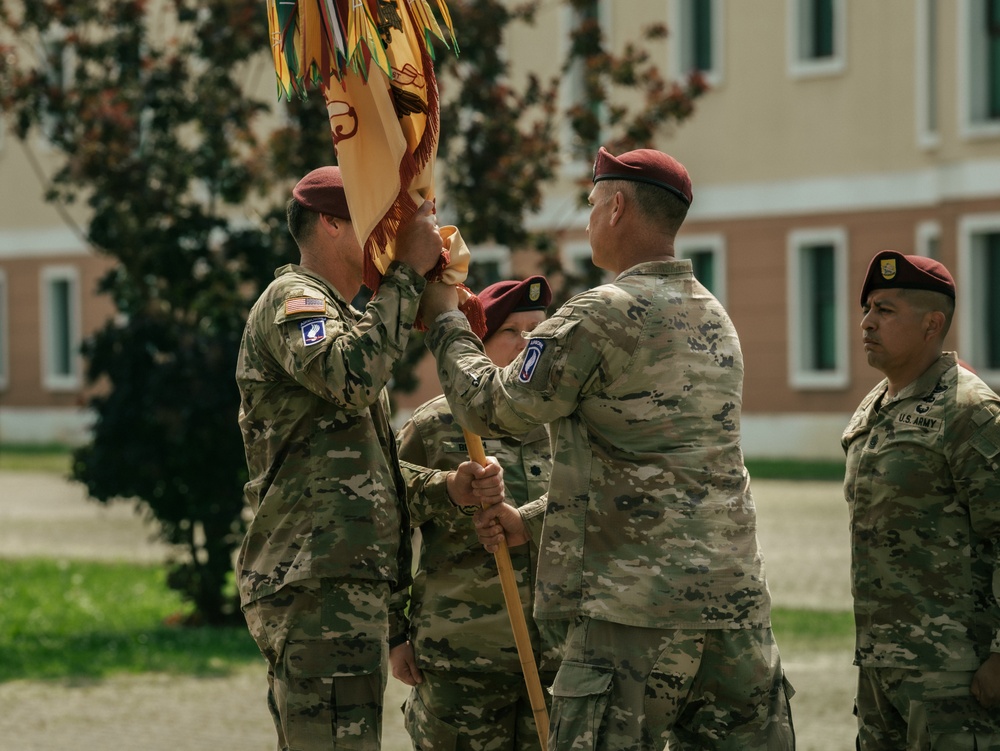 173rd Brigade Support Battalion Welcomes New Commander During Change of Command Ceremony in Vicenza