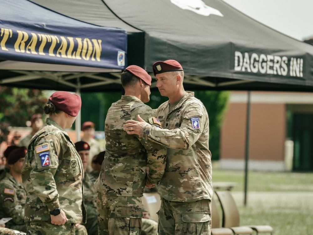 173rd Brigade Support Battalion Welcomes New Commander During Change of Command Ceremony in Vicenza
