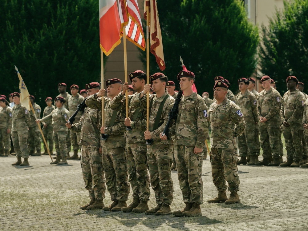 173rd Brigade Support Battalion Welcomes New Commander During Change of Command Ceremony in Vicenza