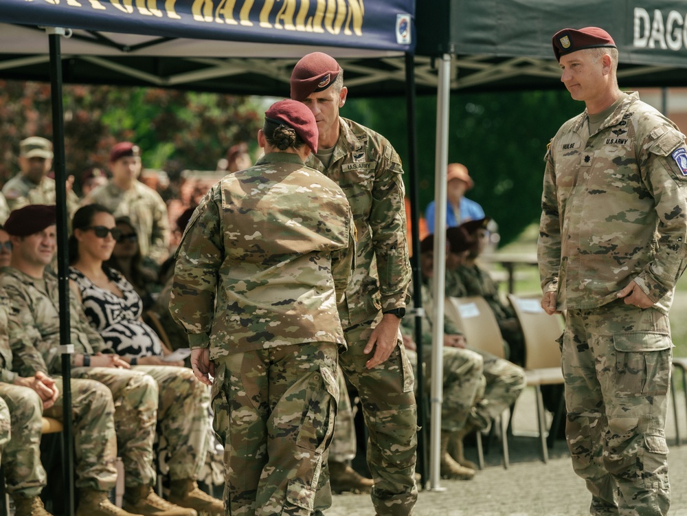 173rd Brigade Support Battalion Welcomes New Commander During Change of Command Ceremony in Vicenza