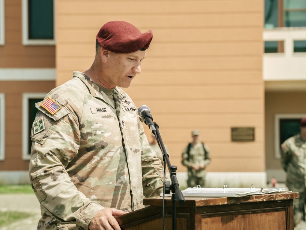 173rd Brigade Support Battalion Welcomes New Commander During Change of Command Ceremony in Vicenza