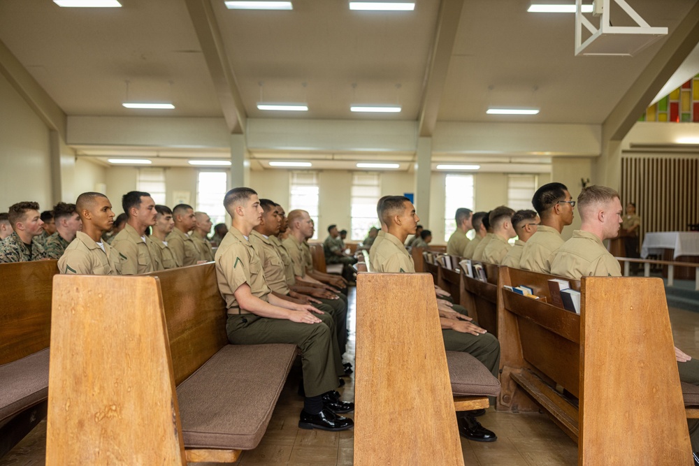 U.S. Marines Graduate from Lance Cpl. Seminar 3-25 on Camp Schwab