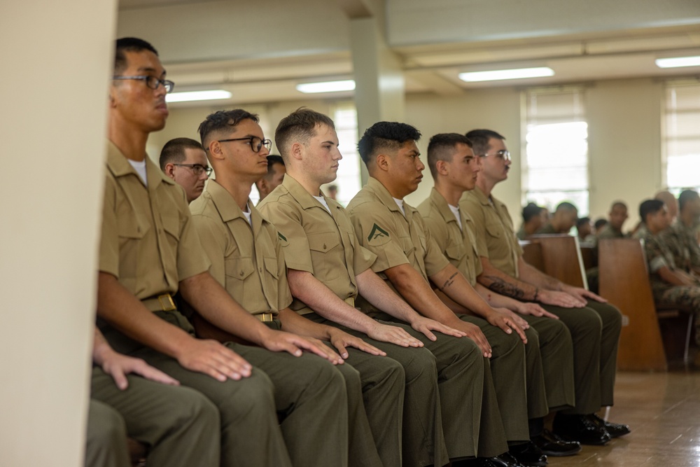 U.S. Marines Graduate from Lance Cpl. Seminar 3-25 on Camp Schwab