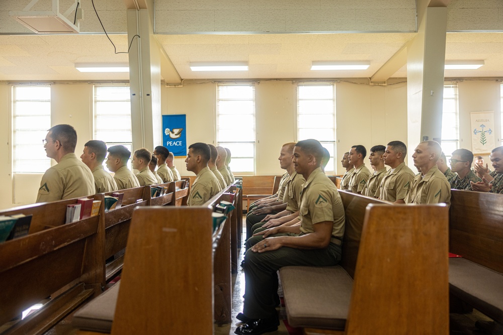 U.S. Marines Graduate from Lance Cpl. Seminar 3-25 on Camp Schwab
