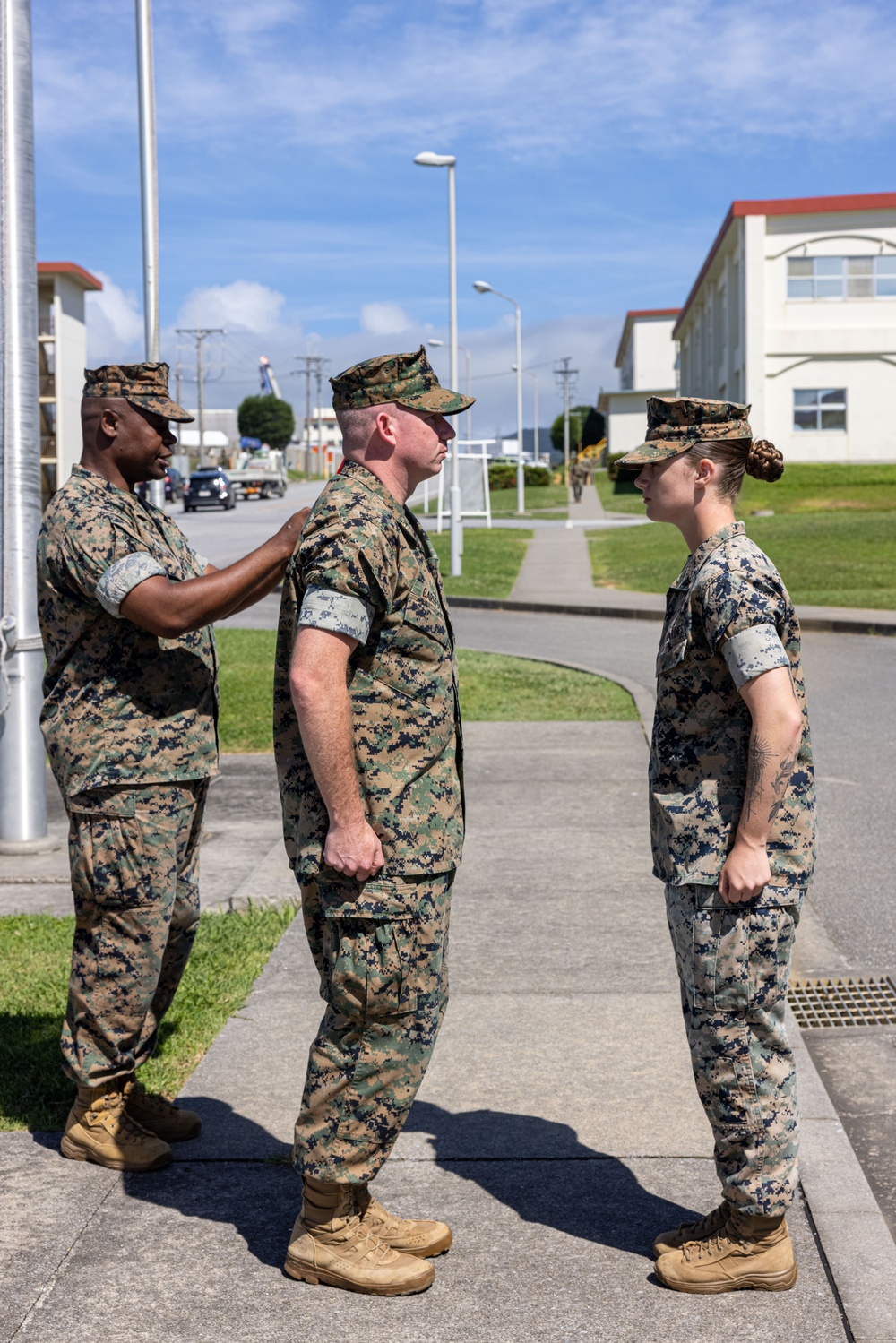 U.S. Marine Promotes to The Rank of Corporal on Camp Schwab