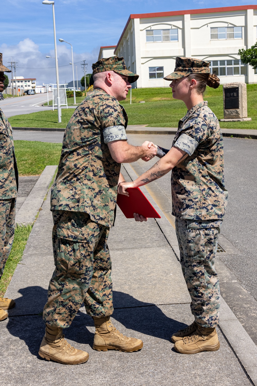 U.S. Marine Promotes to The Rank of Corporal on Camp Schwab