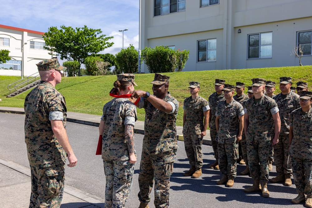 U.S. Marine Promotes to The Rank of Corporal on Camp Schwab