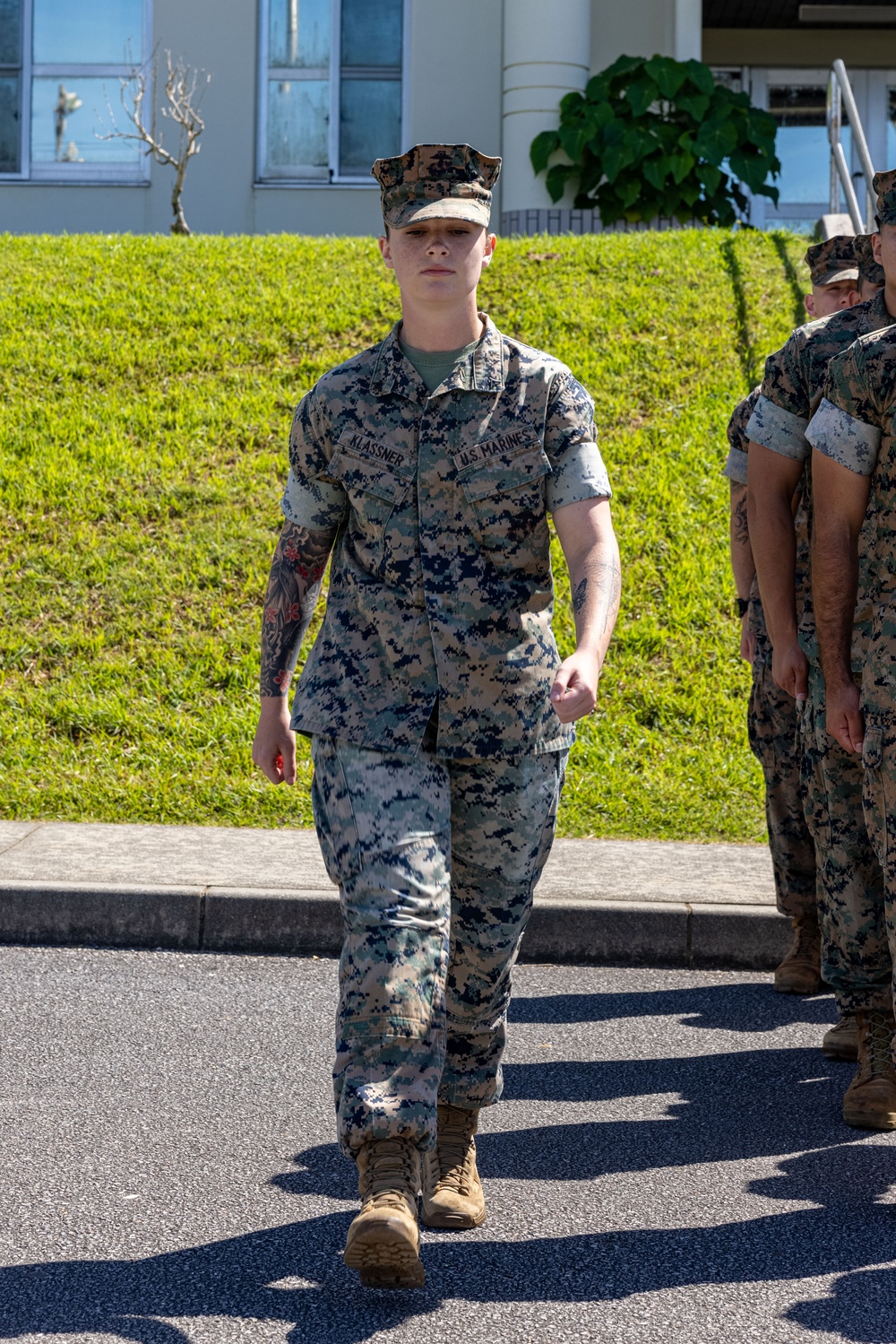 U.S. Marine Promotes to The Rank of Corporal on Camp Schwab