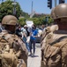 U.S. Marines guard federal building