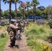 U.S. Marines guard federal building