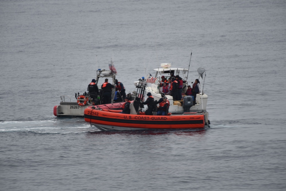 Coast Guard interdicts 11 aliens off the coast of La Jolla