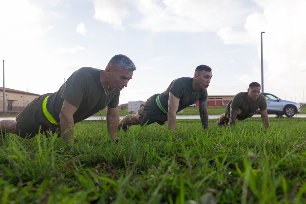 Camp Blaz Marines conduct unit PT