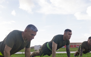 Camp Blaz Marines conduct unit PT