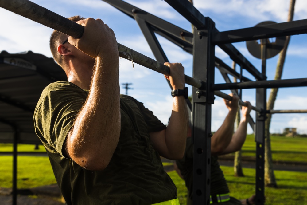 Camp Blaz Marines conduct unit PT