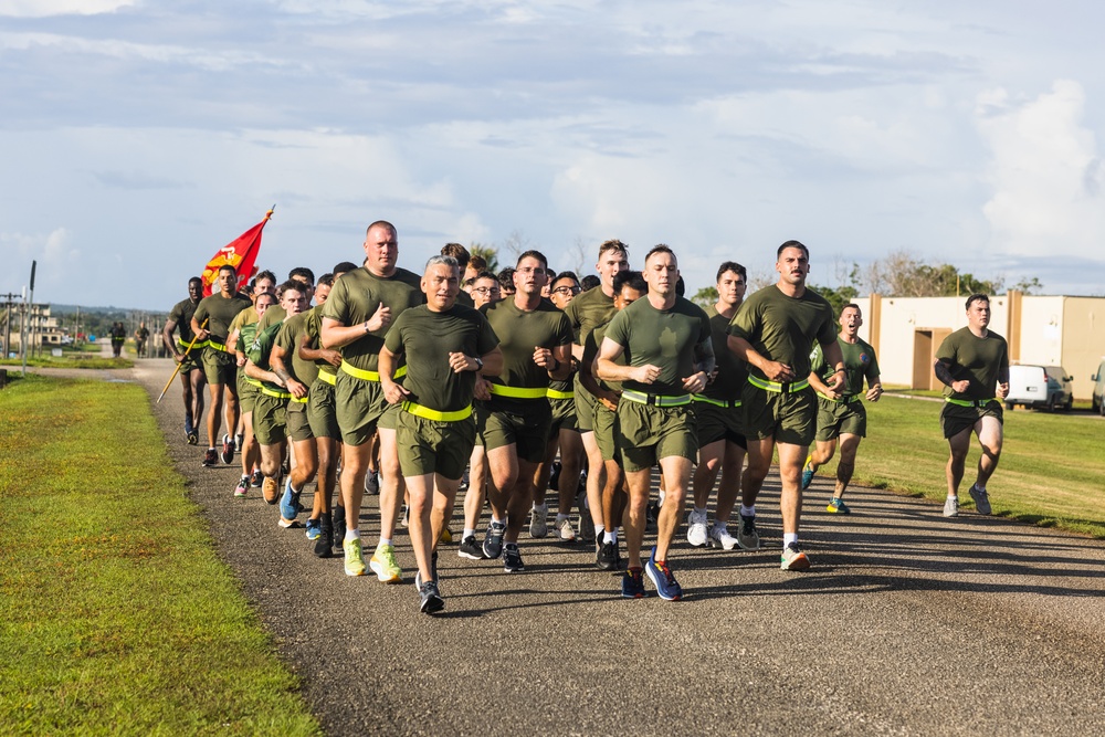 Camp Blaz Marines conduct unit PT