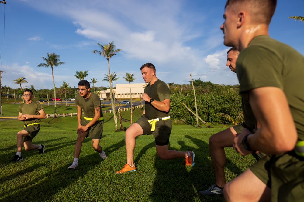 Camp Blaz Marines conduct unit PT