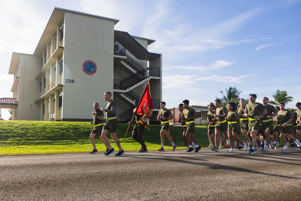 Camp Blaz Marines conduct unit PT
