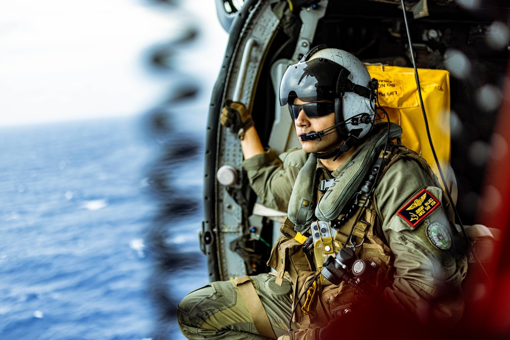 George Washington Conducts Helicopter Operations