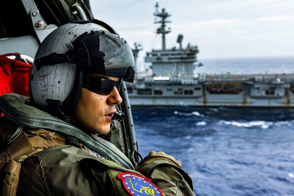 George Washington Conducts Helicopter Operations