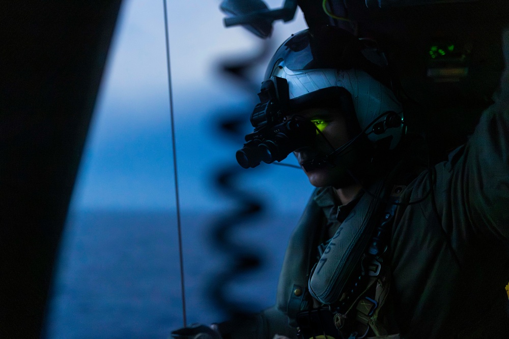 George Washington Conducts Helicopter Operations