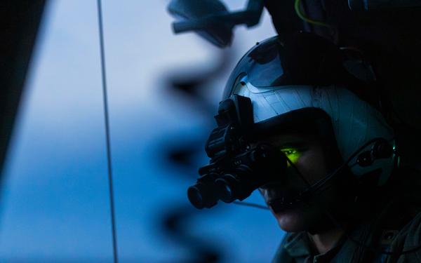 George Washington Conducts Helicopter Operations