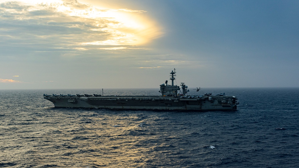 George Washington Conducts Helicopter Operations