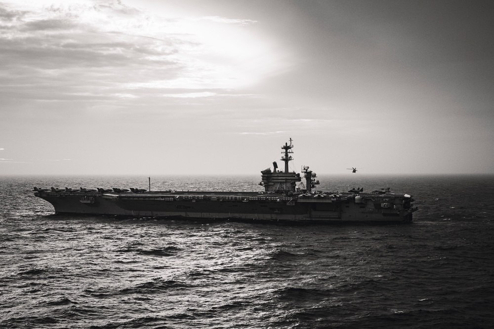 George Washington Conducts Helicopter Operations