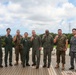Maj. Gen. Marcus B. Annibale tours MCAS Futenma with Maj. Gen. Shimoda Toyohide, the commanding general of 9th Air wing