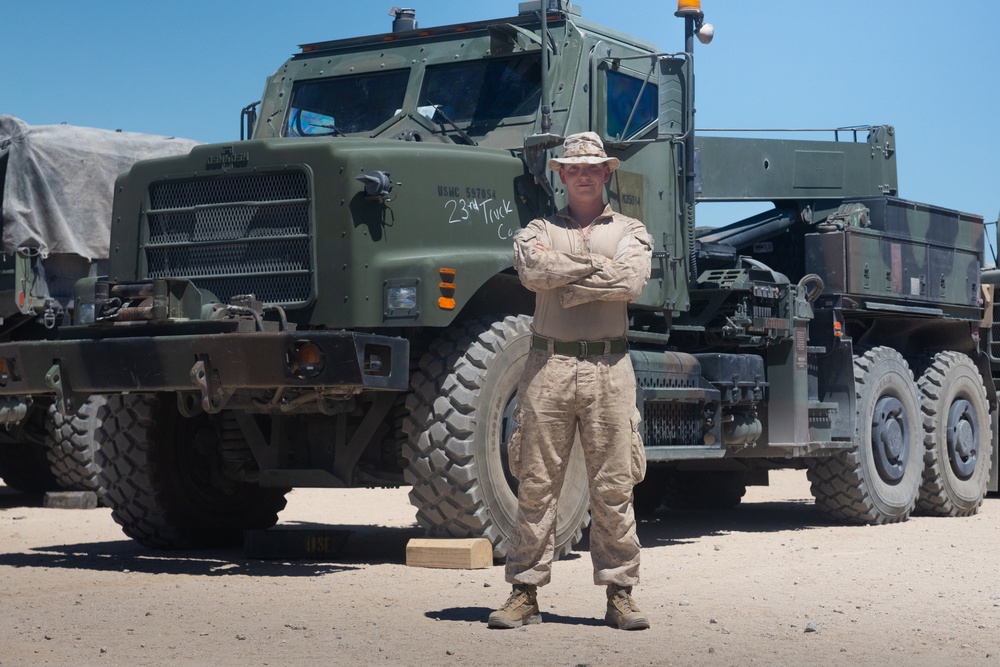 U.S. Marine Sgt. Connor Myshrall Has Hands on the Wheel Through Mentorship