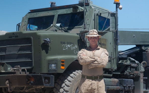 U.S. Marine Sgt. Connor Myshrall Has Hands on the Wheel Through Mentorship