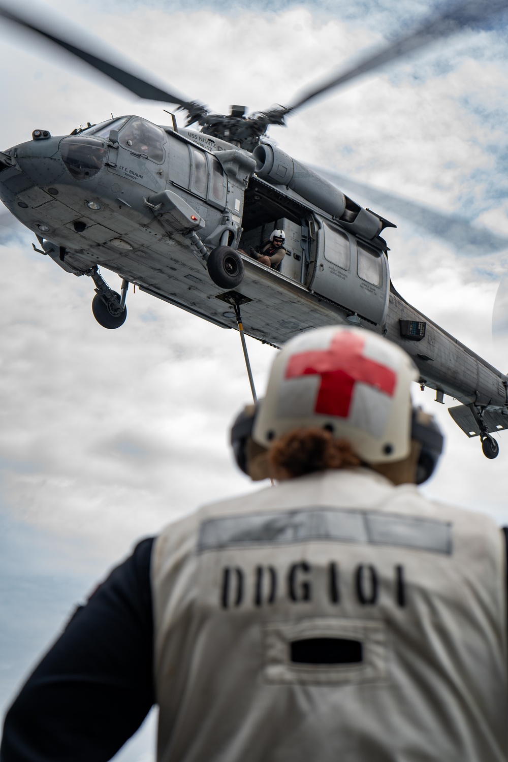 USS Gridley Vertical Replenishment