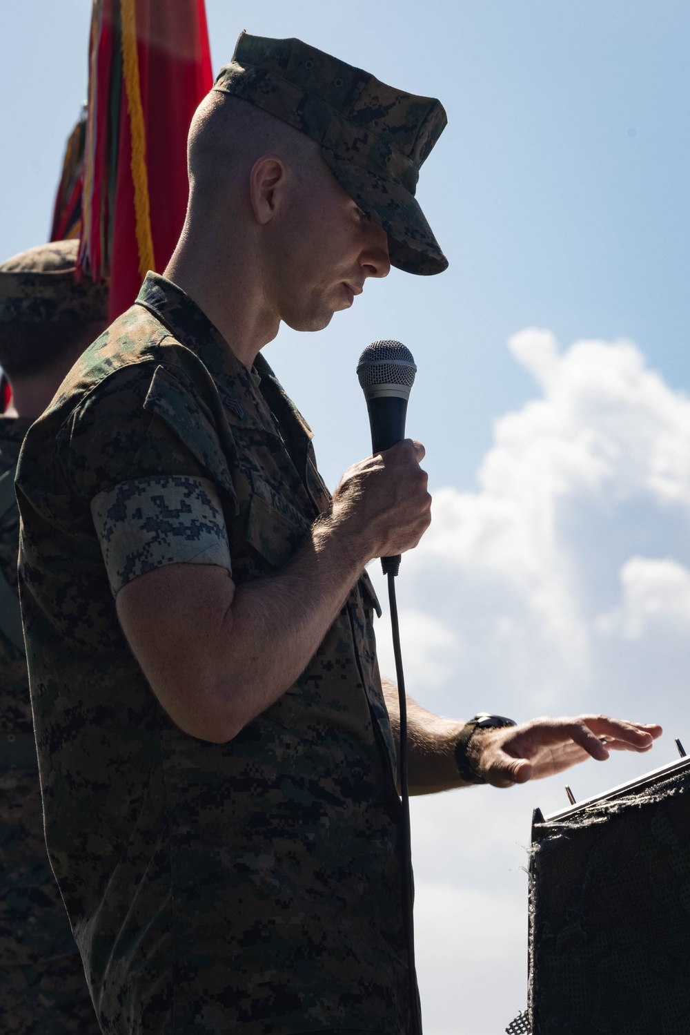 3d Marine Division Conducts Command Master Chief Change of Charge Ceremony
