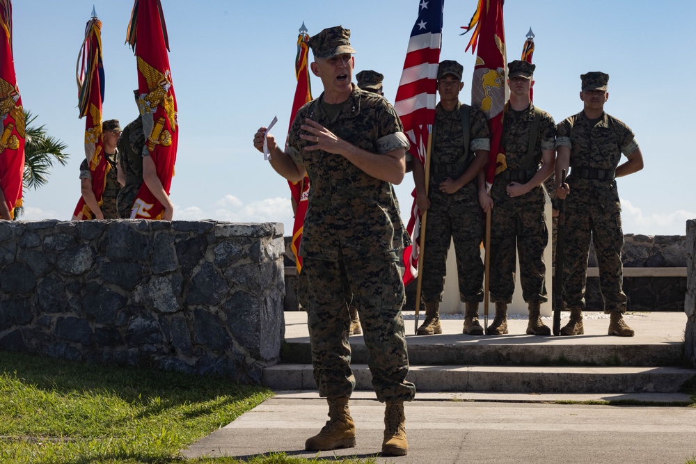 3d Marine Division Conducts Command Master Chief Change of Charge Ceremony