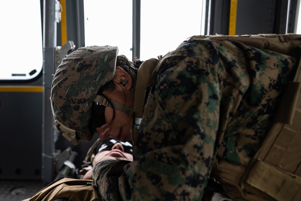 ARTP 25.1 | U.S. Marines and Sailors Execute a Medical Evacuation Drill