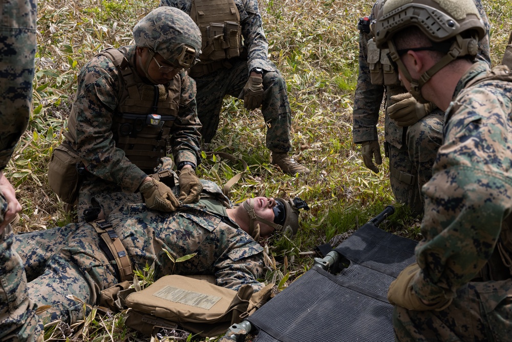 ARTP 25.1 | U.S. Marines and Sailors Execute a Medical Evacuation Drill