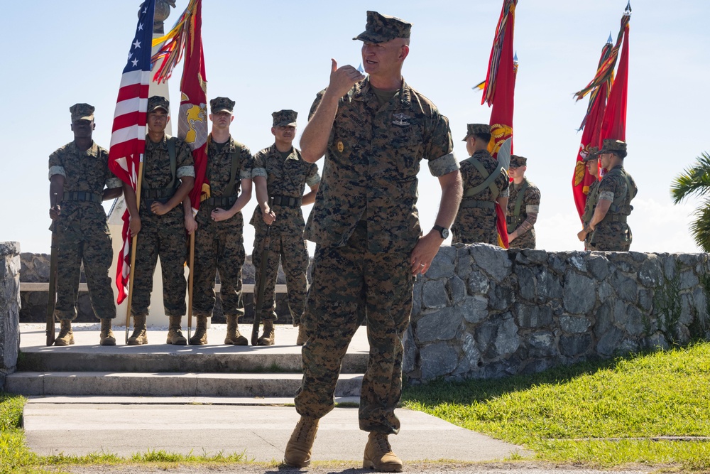 3d Marine Division Conducts Command Master Chief Change of Charge Ceremony