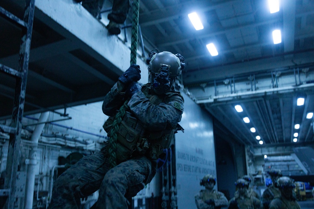 31st MEU | BLT 1/7 conducts intro to fast rope training