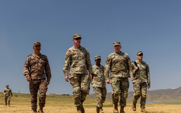 [Khaan Quest 2025] Lt. Gen. Vowell visits Soldiers in Mongolia