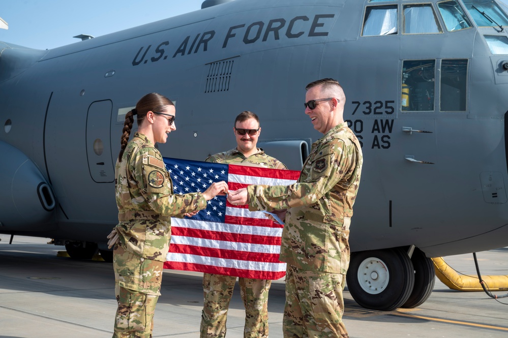 10th Expeditionary Aeromedical Evacuation Flight Airman Promoted Before Mission