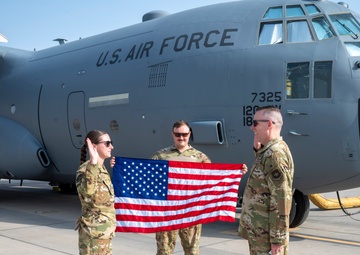 10th Expeditionary Aeromedical Evacuation Flight Airman Promoted Before Mission