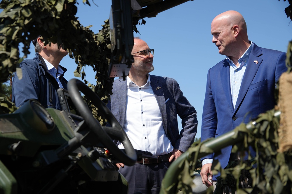 Task Force Iron greets the United States Ambassador to NATO at Adazi Military Base
